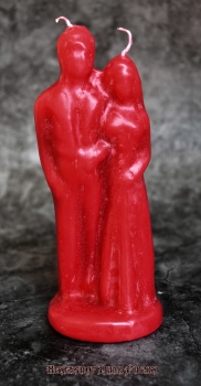 Hexenshop Dark Phönix Figurenkerze Paar Hochzeitskerze Rot ca. 17 cm